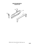 BACKGUARD Diagram and Parts List for FGP310VL2  Roper Range