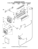 ICEMAKER PARTS Diagram and Parts List for WRT579SMYW01  Whirlpool Refrigerator