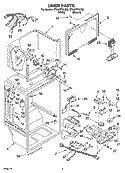 LINER PARTS Diagram and Parts List for ET9AHTXLT02  Whirlpool Refrigerator