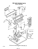 TOP AND CONSOLE , LITERATURE AND OPTIONAL Diagram and Parts List for LG5651XMW0  Whirlpool Dryer