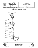 MOTOR AND DRIVE , LIT/OPTIONAL Diagram and Parts List for TF8503XLP0  Whirlpool Trash Compactor