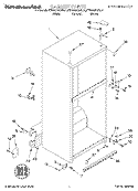 CABINET Diagram and Parts List for KTRV20KGBL01  Whirlpool Refrigerator