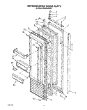 REFRIGERATOR DOOR Diagram and Parts List for KSSS36MWX01  KitchenAid Refrigerator