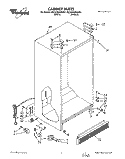 CABINET Diagram and Parts List for 8ED22DQXAN01  Whirlpool Refrigerator