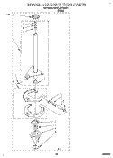 BRAKE AND DRIVE TUBE Diagram and Parts List for KAWL517BWH1  KitchenAid Washer