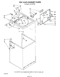 TOP AND CABINET, LITERATURE AND OPTIONAL Diagram and Parts List for LA5570XPW5  Whirlpool Washer