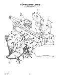 Part Location Diagram of 4153255 Whirlpool Trim, Handle