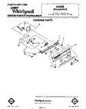 CONSOLE Diagram and Parts List for SHU55040  Whirlpool Dishwasher