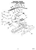 CONTROL PARTS Diagram and Parts List for KSRB25FKBL14  KitchenAid Refrigerator