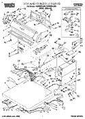 TOP AND CONSOLE Diagram and Parts List for CGW2761AW0  Whirlpool Dryer