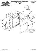 FRAME AND CONSOLE PARTS Diagram and Parts List for IRD4700Q0  Inglis Dishwasher