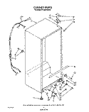 CABINET Diagram and Parts List for EV190FXWW02  Whirlpool Freezer