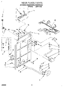 REAR PANEL Diagram and Parts List for KAWE670BWH0  KitchenAid Washer