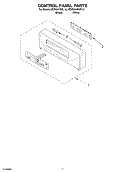 CONTROL PANEL Diagram and Parts List for KEBS247DBL12  KitchenAid Wall Oven