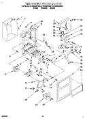 DISPENSER FRONT Diagram and Parts List for ET22DQRDN01  Whirlpool Refrigerator
