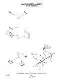 WIRING HARNESS Diagram and Parts List for GDU4050XPW4  Whirlpool Dishwasher