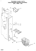 FREEZER LINER Diagram and Parts List for 8ED22PWXDG01  Whirlpool Refrigerator