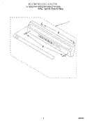BACKGUARD Diagram and Parts List for FGP215EW4  Roper Range