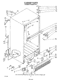 CABINET Diagram and Parts List for ET20MKXPWR0  Whirlpool Refrigerator