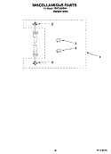 MISCELLANEOUS  PARTS, OPTIONAL PARTS (NOT INCLUDED) Diagram and Parts List for YWET3300SQ1  Whirlpool Washer Dryer Combo