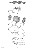 MOTOR PARTS Diagram and Parts List for KWCU405SSS0  KitchenAid Range Hood