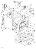 CABINET Diagram and Parts List for KGYE678BAL1  KitchenAid Dryer
