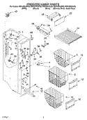 FREEZER LINER PARTS Diagram and Parts List for KSRA25ILBT03  KitchenAid Refrigerator