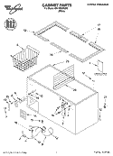 SECTION Diagram and Parts List for EH150FXKQ00  Whirlpool Freezer