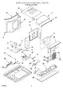 AIR FLOW AND CONTROL Diagram and Parts List for CAH12WRK0  Crosley Air Conditioner