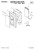 CONTROL PANEL PARTS Diagram and Parts List for TMH14XLQ1  Estate Microwave