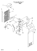 AIR FLOW, OPTIONAL Diagram and Parts List for 3XKGN7050F01  Whirlpool Refrigerator