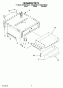DRAWER PARTS Diagram and Parts List for KESK901SSS04  KitchenAid Range