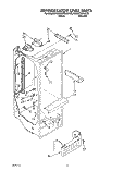 REFRIGERATOR LINER Diagram and Parts List for KSRS27QAWH00  KitchenAid Refrigerator