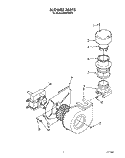 BLOWER Diagram and Parts List for KUDP22GT2  KitchenAid Dishwasher