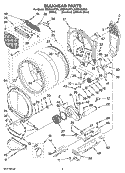 Part Location Diagram of W10133857 Whirlpool Bulkhead, Rear