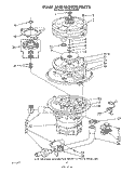 PUMP AND MOTOR Diagram and Parts List for 4KUDI220WW0  KitchenAid Dishwasher