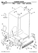 CABINET PARTS Diagram and Parts List for GC5SHEXNS01  Whirlpool Refrigerator