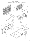 UNIT Diagram and Parts List for ET16JMXBW01  Whirlpool Refrigerator