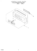 CONTROL PANEL Diagram and Parts List for KEBI141DBL9  KitchenAid Wall Oven