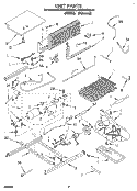 UNIT Diagram and Parts List for KTRC18KAWH11  KitchenAid Refrigerator