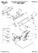 SECTION Diagram and Parts List for LER3624BW2  Whirlpool Dryer