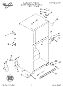 CABINET Diagram and Parts List for ET20NKXDN10  Whirlpool Refrigerator