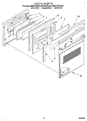 DOOR Diagram and Parts List for KEBS107YBL3  KitchenAid Wall Oven