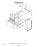 CONTAINER Diagram and Parts List for JJTU4100XTP0  Whirlpool Trash Compactor