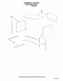 CABINET PARTS Diagram and Parts List for IBMS1450VM0  Whirlpool Microwave