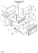 CABINET Diagram and Parts List for R811  Whirlpool Air Conditioner