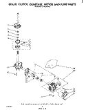BRAKE, CLUTCH, GEARCASE, MOTOR AND PUMP Diagram and Parts List for LA7900XSW0  Whirlpool Washer