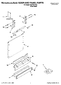DOOR AND PANEL PARTS Diagram and Parts List for KUDP02FSPA2  KitchenAid Dishwasher