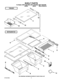 SHELF PARTS Diagram and Parts List for WRT771REYB00  Whirlpool Refrigerator