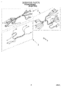 HARNESS, OPTIONAL Diagram and Parts List for FES310BQ1  Roper Range